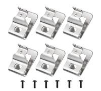 FiTspi 6 clips de cinturón de taladro eléctrico, clips de repuesto de acero inoxidable con 6 tornillos compatibles con herramientas eléctricas Dewalt N268241 de 20 V