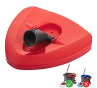 FiTspi Base de repuesto para cabezal giratorio, cubierta triangular 360 °, funda de base de plástico compatible con accesorios Vileda EasyWring de 1 tanque