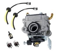 FiTspi Carburador de repuesto para desbrozadora Titan TTL488GDO 2 IN1 y TTK587GDO 4 IN1, incluye carburador, filtro de combustible, línea de manguera de combustible, bombilla de imprimación