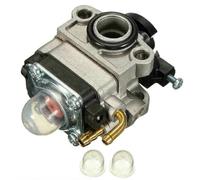 FiTspi Carburador para motor cortacésped de 25 cc, kit de carburador con bombilla de imprimación compatible con motor Titan de 2 tiempos, multiherramienta, recortadora, desbrozadora
