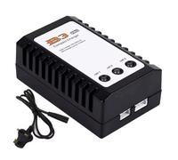 FiTspi Cargador de batería B3, 3 indicadores LED, equilibrio para batería de litio, cargador rápido de equilibrio de batería RC (100-240V) para batería LiPo 2S 3S 7.4V 11.1V