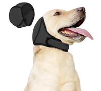 FiTspi Cubreorejas de perro, orejeras con cancelación de ruido, cómodas y silenciosas para perros, almohadillas ajustables para orejas de mascotas, para aliviar la ansiedad, natación, aseo (S)