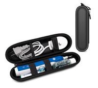 FiTspi Funda de viaje para cepillo de dientes eléctrico, portátil, soporte de almacenamiento para cepillo de dientes Oral-B Pro, funda portátil, Black, Organizador de bolsas