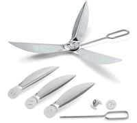 FiTspi Kit de sistema de limpieza de un solo toque de 22-1/2 pulgadas para parrilla Weber de 22 pulgadas 90992 3618 7443