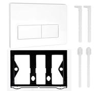 FiTspi Placa de descarga para cisterna de inodoro, compatible con Geberit Sigma01, Sigma20, Sigma30, UP320 y UP300, placa actuadora de serie Geberit Sigma01, Sigma20, Sigma30, UP320 y UP300, botones