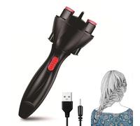 FiTspi Trenzador de pelo eléctrico, dispositivo de tejer trenzador automático, máquina de trenzas inteligente rápida y fácil, herramienta de peinado para peinados, fabricante francés de trenzas para