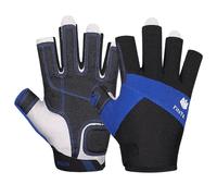 FitsT4 Sports Guantes de Kayak con Dedos 3/4, Palma Acolchada y Dorso de Malla para Mayor Comodidad navegar, remar, Practicar piragüismo, Kayak y Surf de Remo