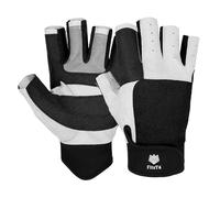 FitsT4 Sports Guantes de vela 3/4 de dedo y agarre, ideales para vela, yate, remo, kayak, pesca, deportes acuáticos para hombres y mujeres, color negro, talla L