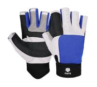 FitsT4 Sports Guantes de Vela de 3/4 Dedos y Agarre, Ideales para Vela, yate, Remo, Kayak, Pesca, Deportes acuáticos para Hombres y Mujeres