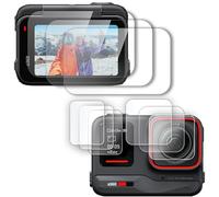 FiTSTILL [9 unidades] Lente y protector de pantalla LCD aplicable para Insta360 Ace, cubierta de pantalla de vidrio templado de 0.28 mm para accesorios de cámara nsta 360 Ace, Ultra HD, dureza 9H,