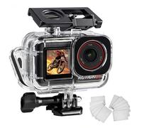 FitStill Carcasa impermeable para DJI Osmo Action 5 Pro/Action 4/Action 3, diseño de doble zapata fría, anillo de sellado grueso, lente de cristal óptico, carcasa DJI Action 5pro/4/3