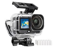 FitStill Funda impermeable de 60 m para DJI OSMO Action 6, anillo de sellado grueso con diseño de zapata fría doble, lente de vidrio óptico, accesorios de protección Action6