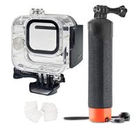 FitStill - Funda protectora impermeable para cámara de acción Hero 11 Mini, 60 m compatible con Go Pro HERO11 Black Mini, monopod flotante