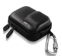 FiTSTILL Mini estuche de almacenamiento negro para DJI Action 5 Pro/Action 4/Action 3, doble cremallera Zesign se puede conectar directamente al soporte para selfies, puede almacenar DJI 5 Pro/4/3