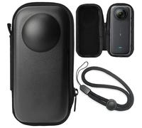 FiTSTILL Mini estuche rígido de transporte de poliuretano negro compatible con Insta360 X4 Shell Box resistente al agua, mini protector Insta360X4 kit de accesorios