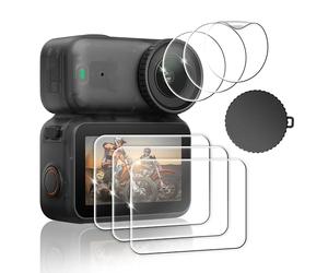 FiTSTILL Protector de pantalla para DJI Osmo Nano compuesto por protector de pantalla, protector de lente PET y cubierta de silicona de dureza 9H, ultra alta definición, accesorios dji osmo nano.