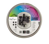 FITT Agave 1/2" (12,5mm) 20 m KIT - Manguera de Color Gris para Riego de Jardín, Robusta, para Uso Muy Frecuente, con Lanza y Racores
