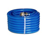FITT AIR HOSE 9mm 10 m Kit - Manguera para Paso de Aire Comprimido, Preparada para el uso, con Racores Universales, Azul