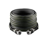 FITT FORCE 3/4" 25 m, Manguera de Agua de Jardín, Compacta, Ligera y Resistente, para Uso Intensivo, Gris con Rayas Verdes