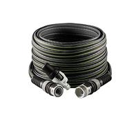 FITT Force 5/8" 25 m, Manguera de Agua de Jardín, Compacta, Ligera y Resistente, para Uso Intensivo con Lanza, Gris con Rayas Verdes