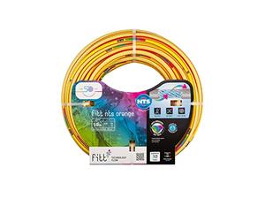 FITT NTS ORANGE 5/8" (15mm) 50 m - Manguera para Riego de Jardín, Robusta y Maleable, para Uso Intensivo