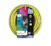 FITT NTS YELLOW 5/8" (15mm) 15m - Manguera para Riego de Jardín, Robusta para Uso Intensivo con Lanza con flujo regulable y Racores