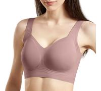 Fittingirls Sujetador Push-up para Mujer, Sin Aro Sin Armadura Zero Feel Bliss, Tirantes Anchos Elásticos Ajustables, Suave Transpirable Efecto Invisible, Cobertura Total y Buen Soporte