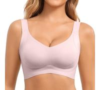 Fittingirls Sujetadores para Mujeres Zero Feel Bliss, Sin Aro Sin Armadura Push-up, Tirantes Anchos Ajustables Elásticos, Suave Transpirable Efecto Invisible, Cobertura Total con Buen Soporte