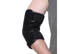 FITTOO - Codera con dos rieles de metal extraíbles, soporte para codo ajustable, apoyo para dormir de noche, alivio eficaz del dolor y recuperación rápida. Unisex, izquierda y derecha.