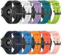 FitTurn Paquete de 10 correas compatibles con Garmin Forerunner 165/165 Music/645/645 Music/245/245 Music/45/45s/35/55/158 Watch 20 mm Correa de repuesto de silicona ajustable de liberación rápida