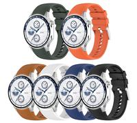 FitTurn Paquete de 6 correas deportivas compatibles con Oppo Watch X, Oneplus Watch 2 para hombres y mujeres, correa de silicona impermeable ajustable para Oppo Watch X, Oneplus Watch 2 accesorios de