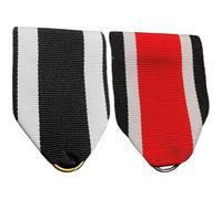 Fituenly 2 Cintas para Medallas con Cruz De Hierro, Accesorio De Bricolaje para Premios Militares Alemanes, Cinta De Repuesto Tejida Medallas, Insignias Y Coleccionables