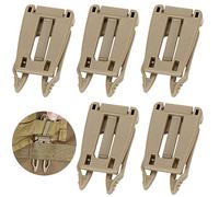Fituenly 5pcs Mochila Mochila Carabinero Clip Cortilla Edc Molle Corbal De Conexión De Conexión De Hebillas
