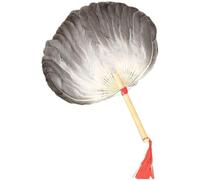 Fituenly Abanico De Plumas Vintage Estilo Chino, Abanico De Mano Zhuge, Abanico De Plumas para Bodas, Fiestas, Bailes, Accesorios para Fotografías, Decoraciones.