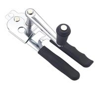 Fituenly Abrelatas De Manivela De Acero Inoxidable, Abrelatas De Manivela Manual con Mangos Recubiertos De Goma, Abrelatas Comercial para Cocina