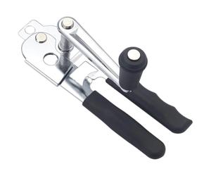 Fituenly Abrelatas De Manivela De Acero Inoxidable, Abrelatas De Manivela Manual con Mangos Recubiertos De Goma, Abrelatas Comercial para Cocina