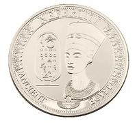 Fituenly Egipto Reina Nefertiti Piramid De Recuerdo Moneda Conmemorativa Réplica De Colección De Colección