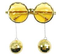 Fituenly Gafas De Bola De Espejo Colgante para 70 Años De 80 Temas Retro De La Fiesta De La Fiesta De La Fiesta De La Fiesta De La Fiesta De Cumpleaños Accesorios