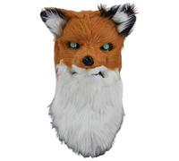 Fituenly Máscara De Lobo Animal, Accesorios De Disfraz De Cosplay, Máscaras De Perro Peludo De Cabeza Completa, Máscaras Therian, Fiesta De Disfraces De Anime