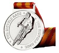 Fituenly Medallas De Premio De Oro Y Plata, Medallas De Premio con Cinta, Medallas De Ciclismo De Aleación De Zinc, Medallas De Premio, Medallas De Metal para Torneos, Fiestas Deportivas