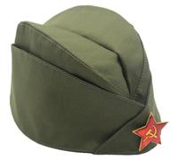 Fituenly Moda WWII CCCP USSR Soviet Military Ejército M81 Garrison Cap con Recuerdos De La Gran Guerra Patriótica De Rusia
