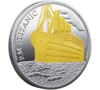 Fituenly Moneda Conmemorativa del Titanic, Moneda De Desafío Rms Titanic con Diseño De Barco Y Mapa, Recuerdos De White Star Line, Regalo De Recuerdo para Coleccionistas.