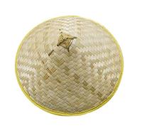 Fituenly Sombrero De Bambú Chino, Sombrero De Guay Asiático Oriental, Sombrero De Granjero Vietnamita, Sombrero De Paja De Tejido Japonés para Viajar, Pesca, Jardinería