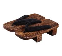 Fituenly Zuecos Geta Japoneses, Sandalias Geta Unisex, Sandalias Tipo Zueco De Madera, Zapatos De Pareja De Dos Dientes Altos, Chanclas Tipo Kimono, Zapatillas De Verano