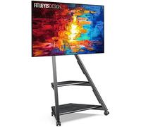 FITUEYES Soporte TV con Ruedas 32-65 Pulgadas Soporte TV pie Regulable en Altura Giratorio Suelo Capacidad de 40 kg