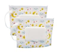 FITULABO Dispensador portátil de toallitas húmedas recargables, paquete de 2 soportes reutilizables para toallitas húmedas y bolsa de toallitas húmedas, dispensador de toallitas para viajes, hogar