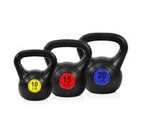 Fitvids Kettlebell - Kettlebell (3 unidades, 4,5 kg, 6,8 kg, 9,1 kg)