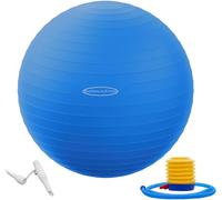Fitvids Pelota de Ejercicio Antideslizante y antiexplosiones, Pelota de Yoga, Pelota de Fitness, Pelota de Parto con Bomba rápida, Capacidad de 2 Libras, Azul, 30 Pulgadas, XL