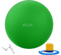 Fitvids Pelota de Ejercicio Antideslizante y antiexplosiones, Pelota de Yoga, Pelota de Fitness, Pelota de Parto con Bomba rápida, Capacidad de 2 Libras, Verde, 22 Pulgadas, M