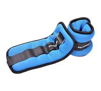 Fitvids Pesas Totalmente Ajustables para Tobillo, muñeca, Brazo y Pierna, 2 Libras Cada una (1.8 kg par), Color Azul